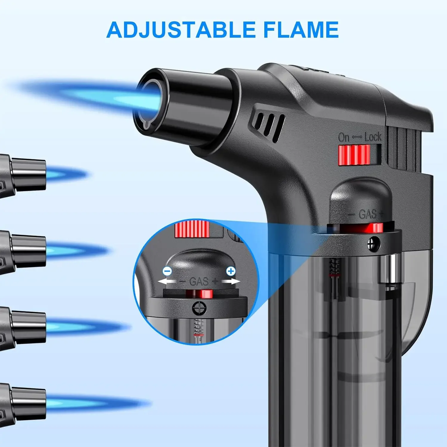 Outdoor Kitchen Power Burner - 4 عبوات من ولاعات الشعلة، ولاعات