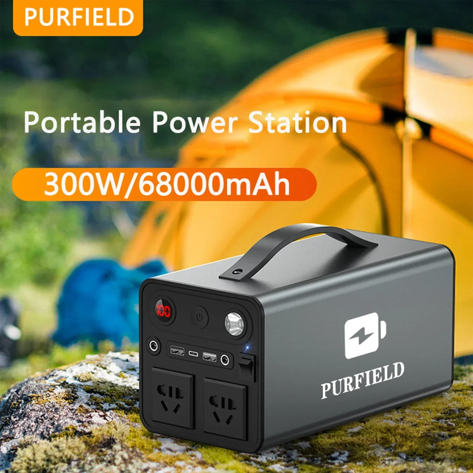 Outdoor Power Tower - PURFIELD الطاقة المحمولة 68000mAh 300W محطة