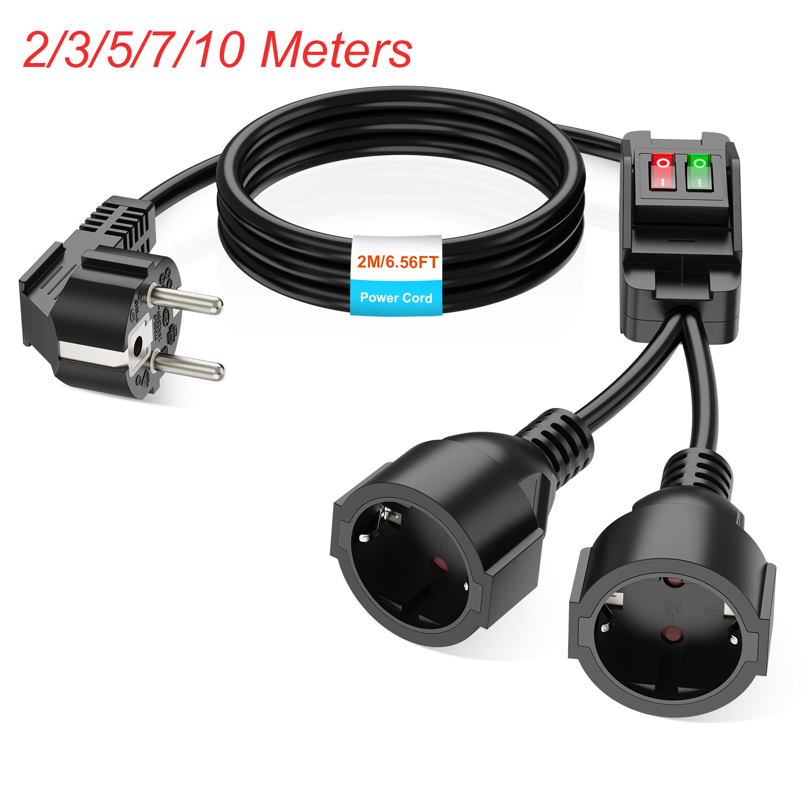 Outdoor Power Lead - سلك تمديد قابس الاتحاد الأوروبي مع