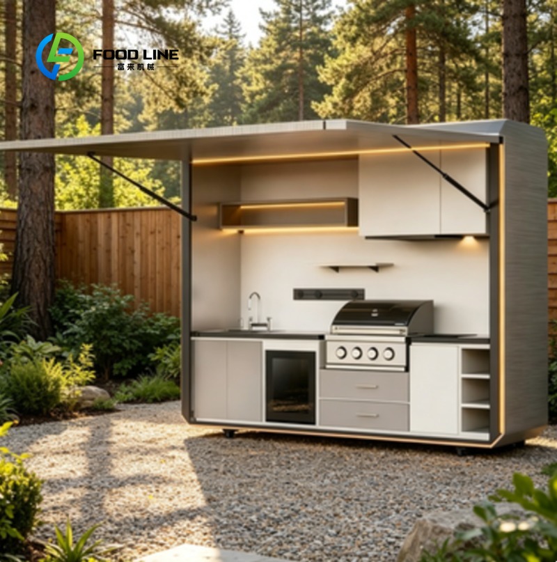 Outdoor Kitchen Power - محطة شواء خارجية تعمل بالطاقة الشمسية