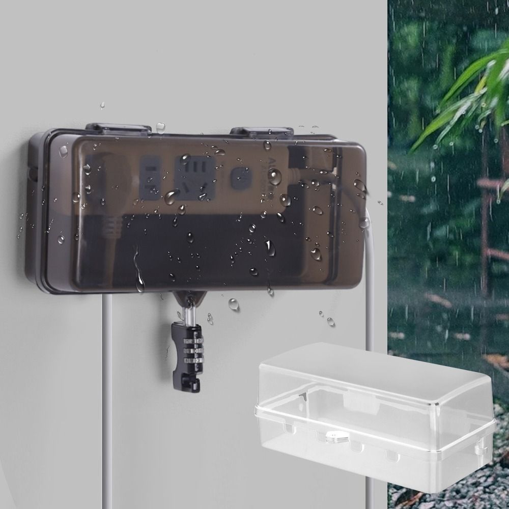 Outdoor Power Lead - صندوق بلاستيكي متين مضاد للسرقة ومقاوم