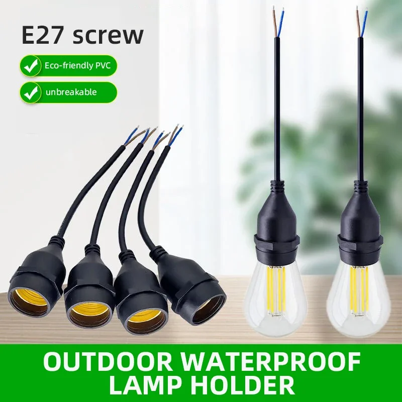 Outdoor Power Lead - حامل مصباح E27 عالمي مع سلك