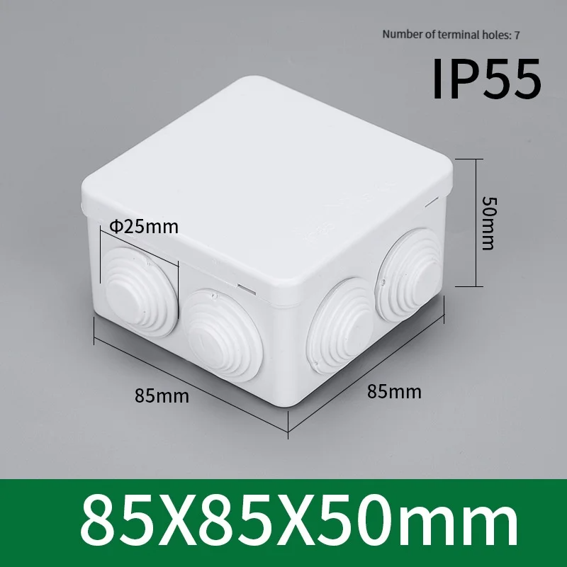 Outdoor Power Lead - صندوق بلاستيكي مقاوم للماء IP55 للاستخدام