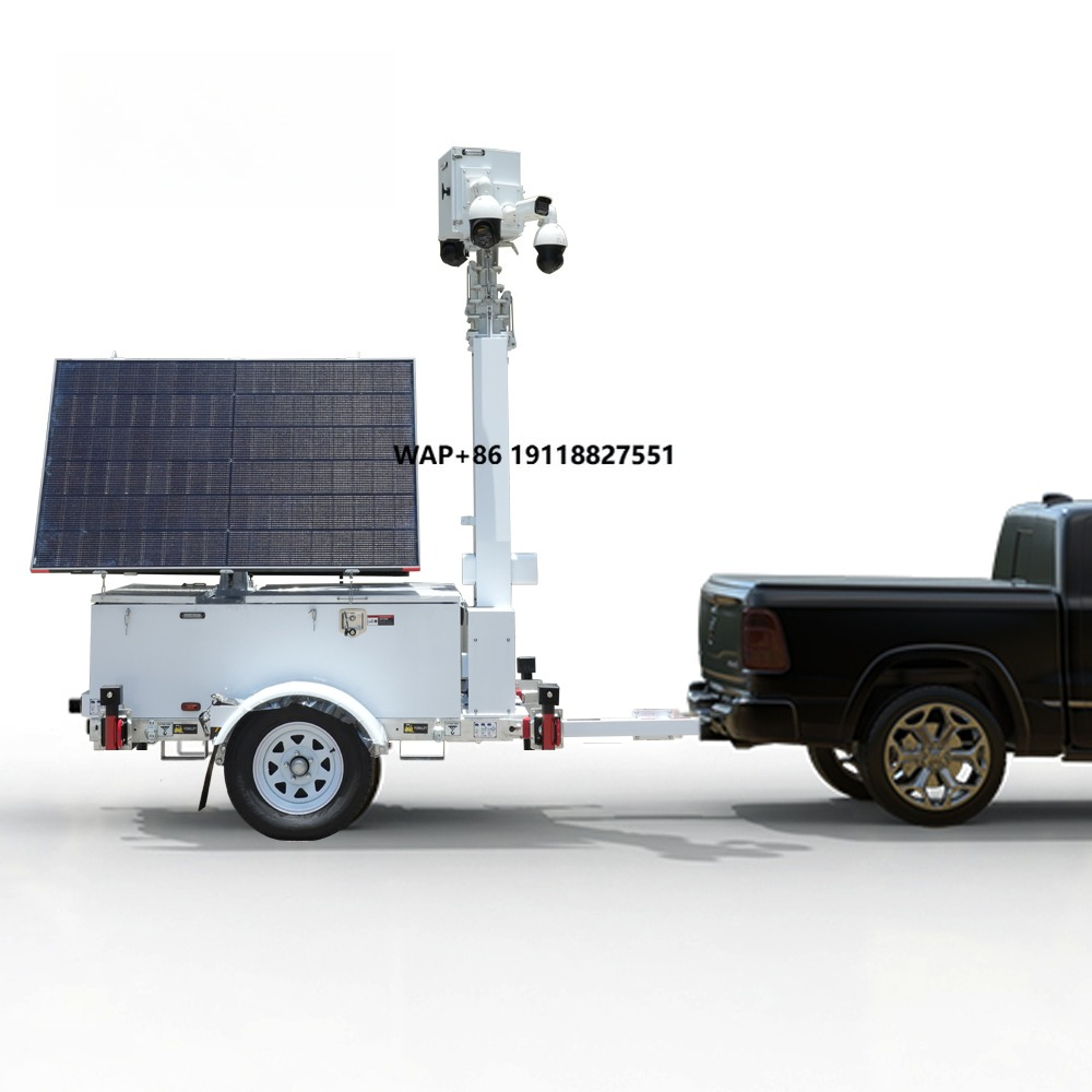 Outdoor Power Tower - وحدة الطاقة الشمسية مقطورة برج المراقبة