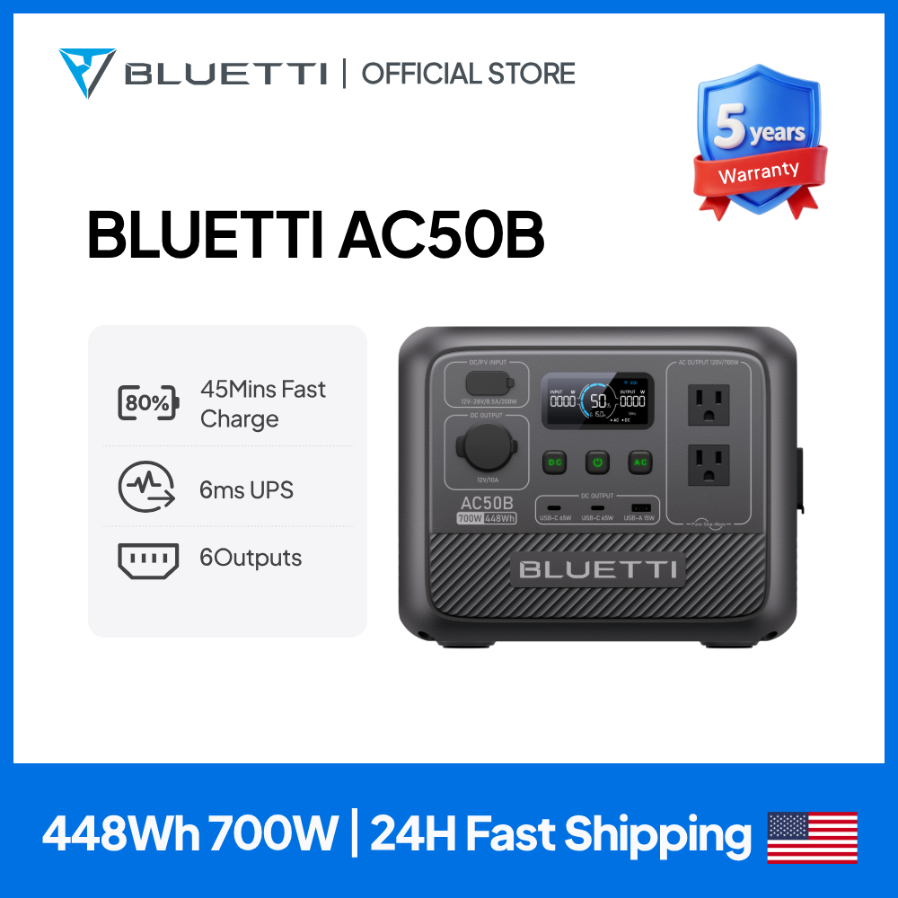 Outdoor Power Tower - محطة طاقة محمولة BLUETTI AC50B بقدرة