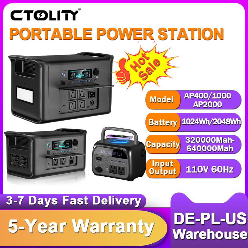 Outdoor Power Tower - محطة طاقة محمولة CTOLITY بقدرة 2400