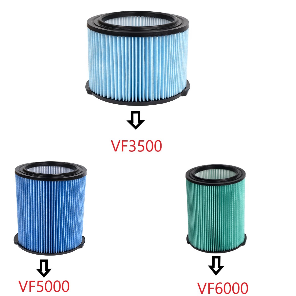 Wet Dry Vacuum Shop - فلتر بديل قياسي للشفط الرطب والجاف