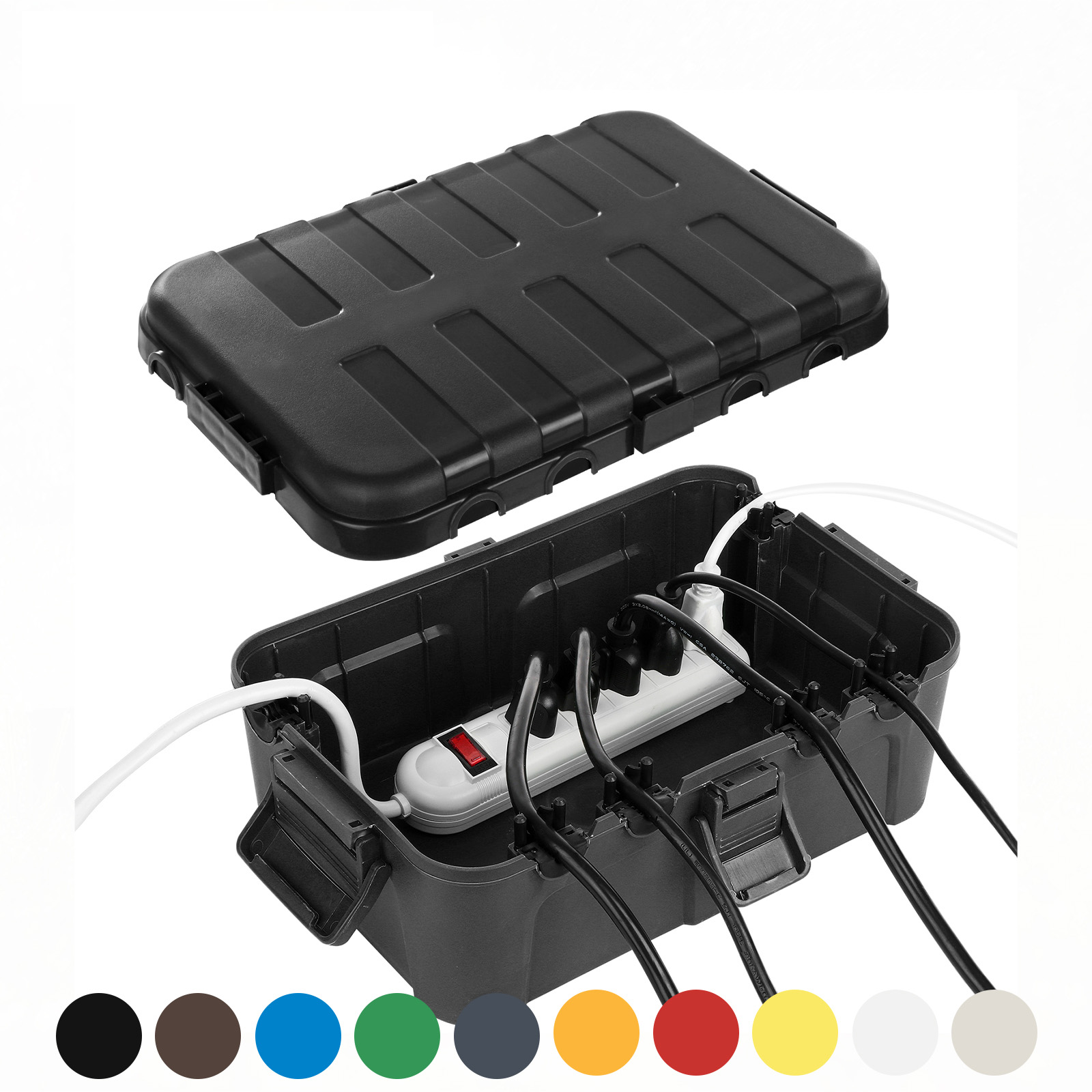 Outdoor Power Port - صندوق كهربائي خارجي كبير جدًا، غطاء