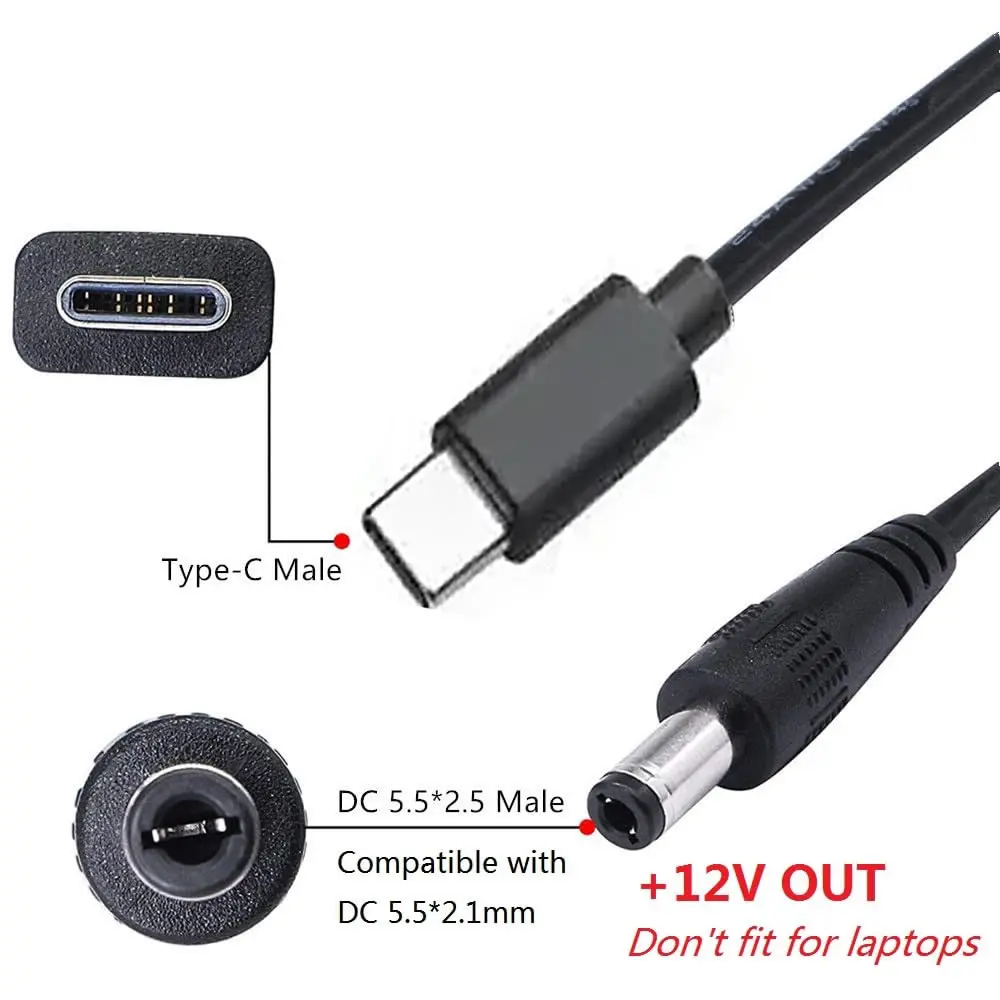 سلك طاقة USB C إلى DC 5.5 مم × - مراجعة Outdoor Power Lead وسعره