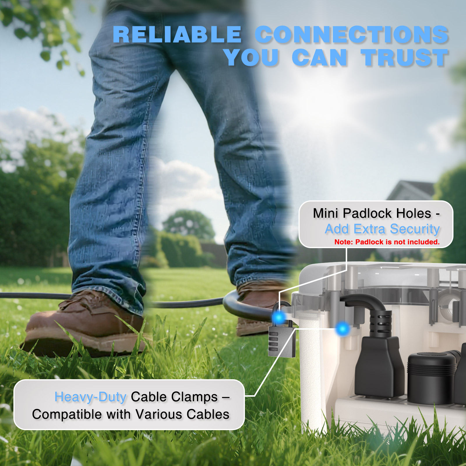 صندوق كهربائي خارجي مقاوم للما - مراجعة Outdoor Power Strip With Cover وسعره