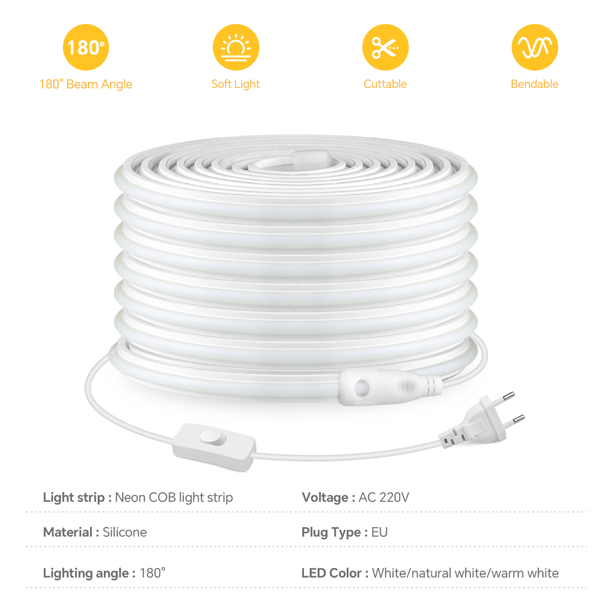 220 فولت COB Led قطاع عالية ال - مراجعة Outdoor Power Port وسعره