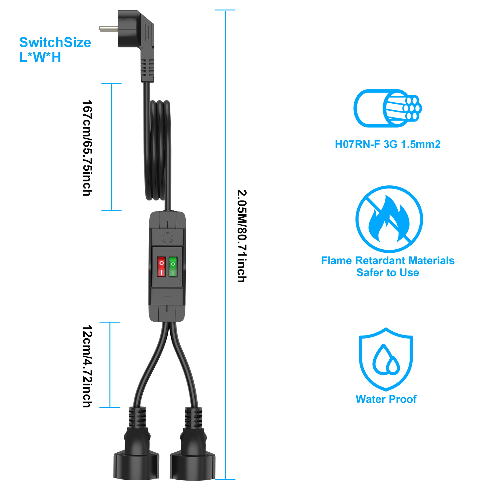 سلك تمديد قابس الاتحاد الأوروب - مراجعة Outdoor Power Lead وسعره