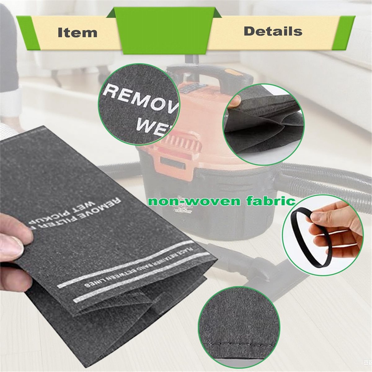 تحديث. 38737 أكياس فلتر بديلة  - مراجعة Wet Dry Vacuum Shop وسعره