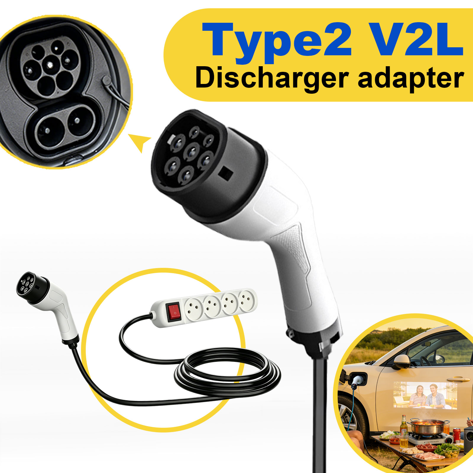 محول تفريغ الطاقة من النوع 2 V - مراجعة Outdoor Power Port وسعره