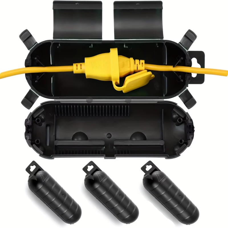غطاء حماية لكابل التوصيل الخار - مراجعة Outdoor Power Strip With Cover وسعره