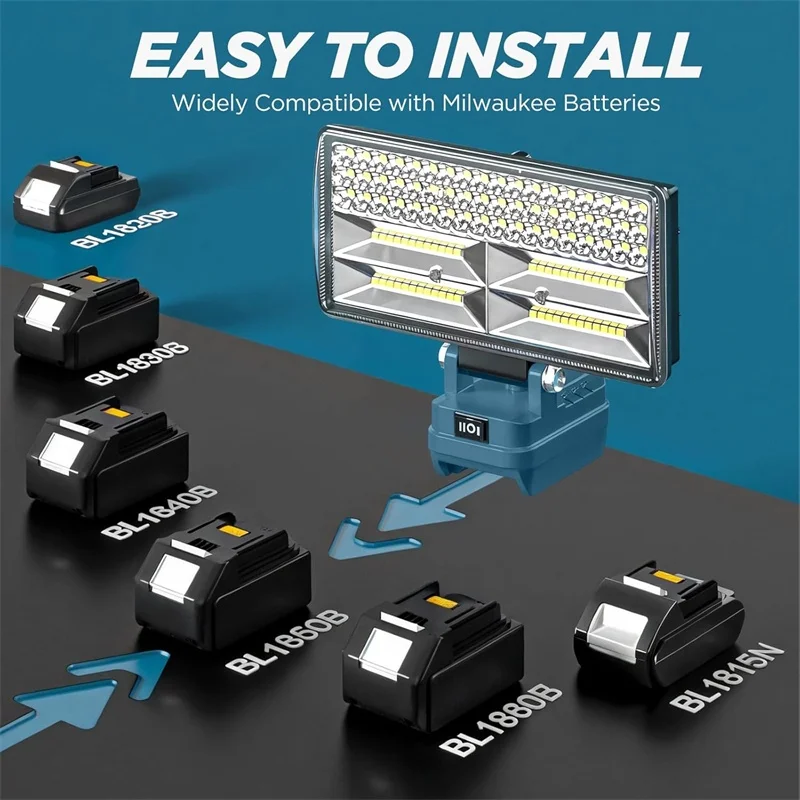 فانوس تخييم LED لبطارية ماكيتا - مراجعة Outdoor Power Port وسعره