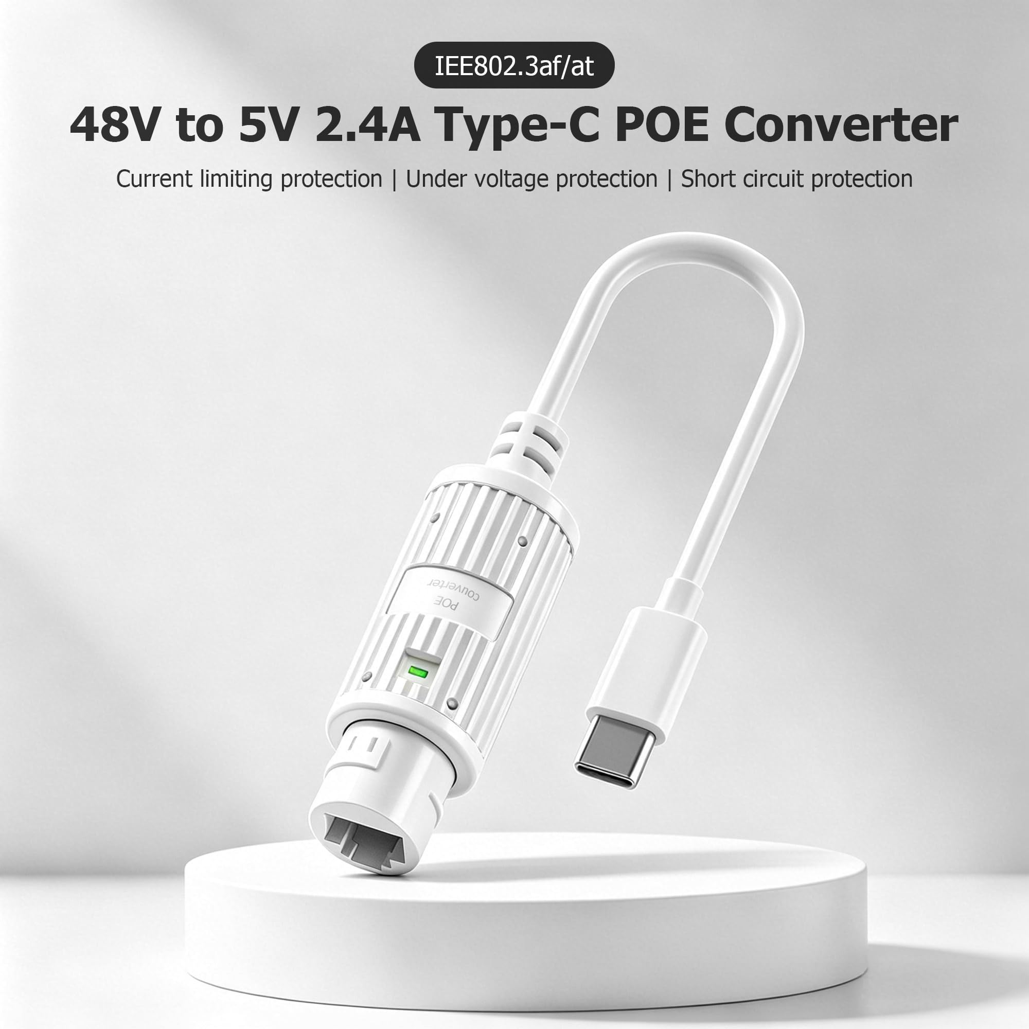 محول طاقة POE إلى USB-C مقاوم  - مراجعة Outdoor Usb Power Adapter وسعره