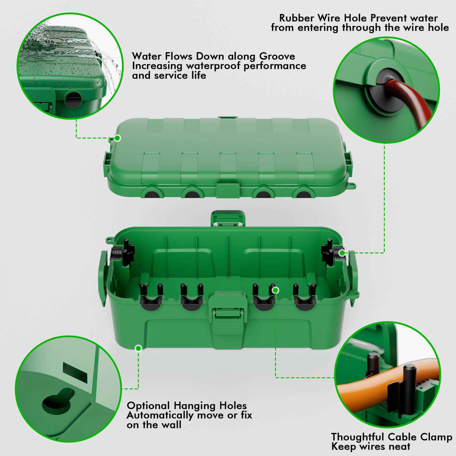صندوق كهربائي خارجي مقاوم للما - مراجعة Outdoor Power Strip With Cover وسعره