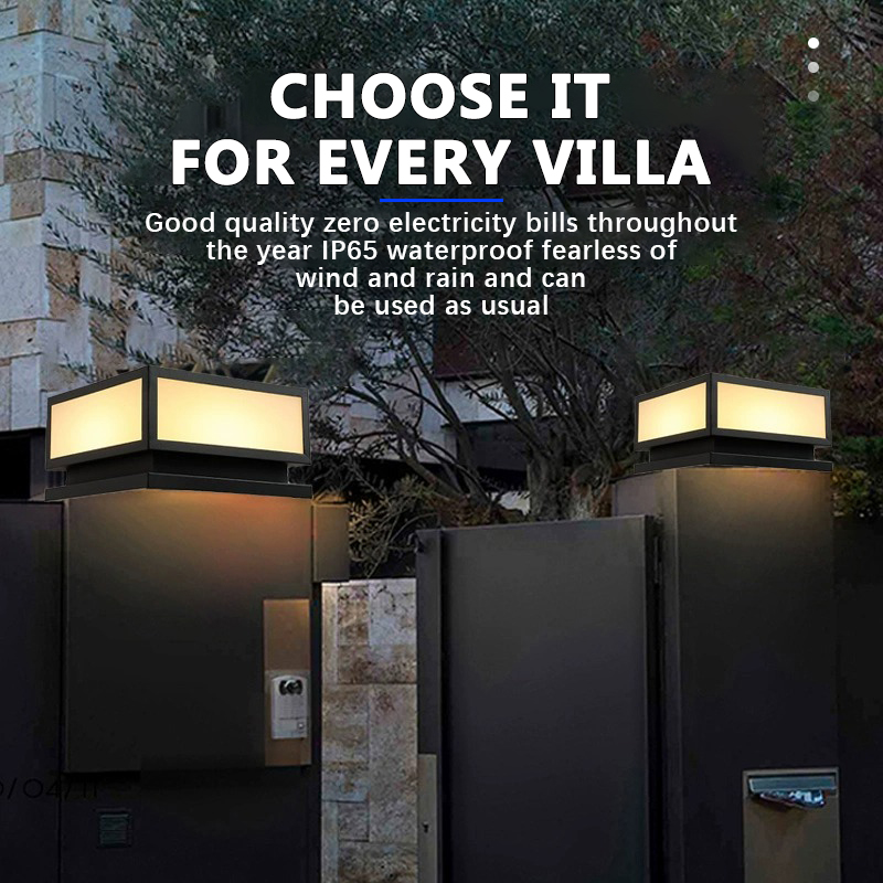 مصباح عمود شمسي LED خارجي مقاو - مراجعة Outdoor Power Tower وسعره